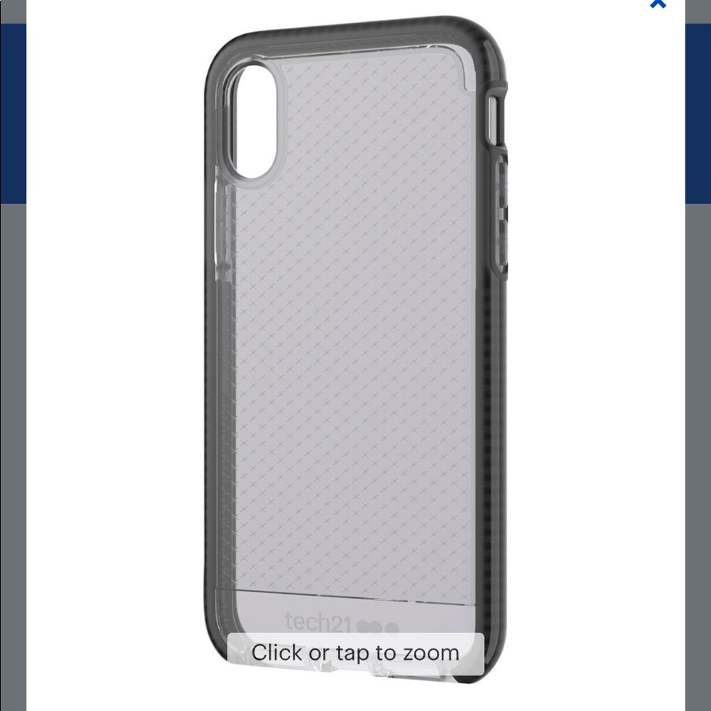 Tech21 iPhone XS Max case - Black/smoke grey.